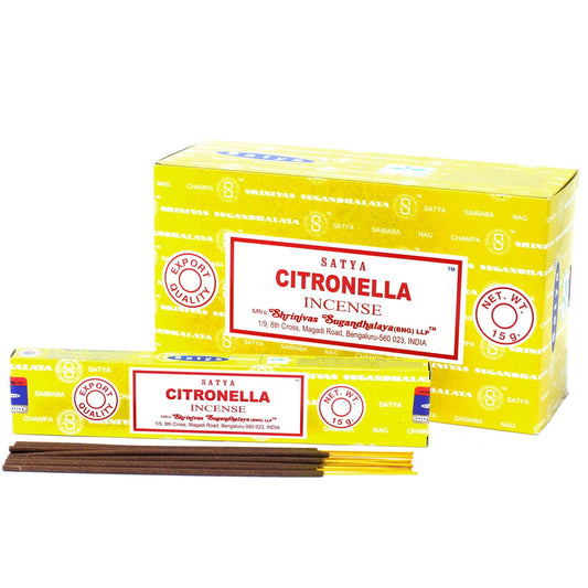 Satya Incense 15gm - Citronella - Herbalshire Handmade Herbal Products