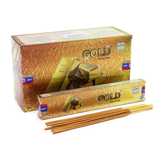 Satya Incense 15gm - Gold - Herbalshire Handmade Herbal Products