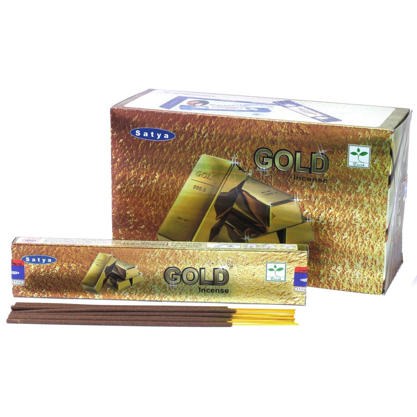 Satya Incense 15gm - Gold - Herbalshire Handmade Herbal Products