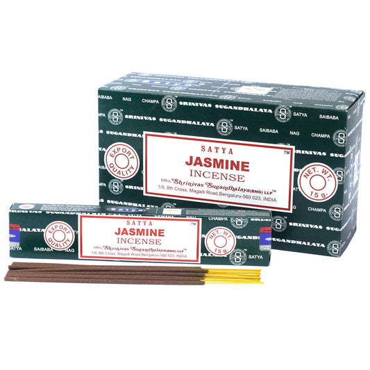 Satya Incense 15gm - Jasmine - Herbalshire Handmade Herbal Products
