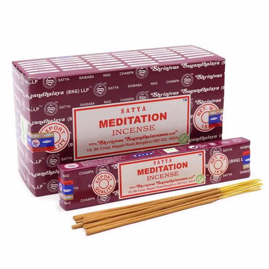 Satya Incense 15gm - Meditation - Herbalshire Handmade Herbal Products