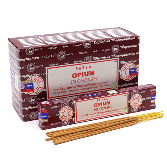 Satya Incense 15gm - Opium - Herbalshire Handmade Herbal Products