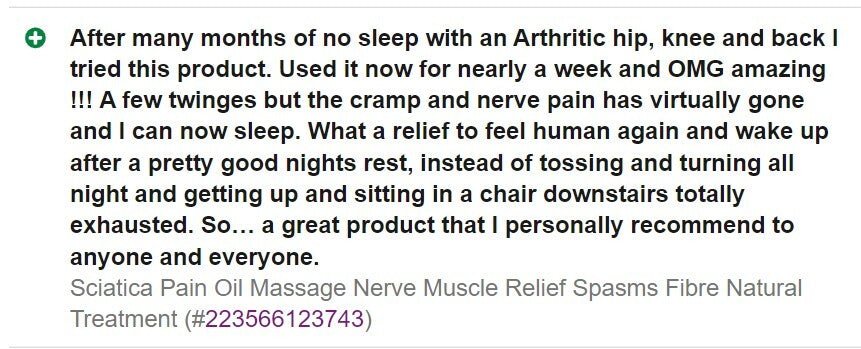 Sciatica Pain Treatment & Nerve Pain Relief Massage Oil – 100% Natural Herbal Remedy - Herbalshire Handmade Herbal Products