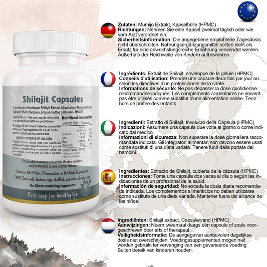 Shilajit Capsule - Herbalshire Handmade Herbal Products