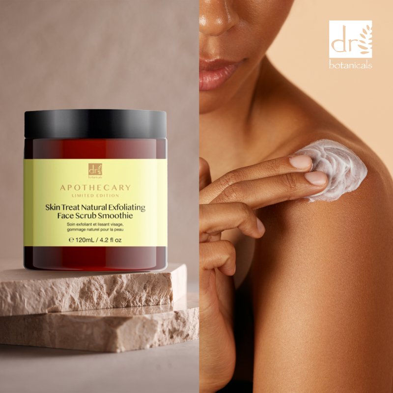 Skin Treat Natural Exfoliating Face Scrub Smoothie 120ml - Herbalshire Handmade Herbal Products