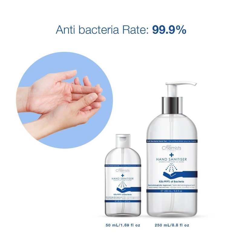 skinChemists Hand Sanitiser 250ml - Herbalshire Handmade Herbal Products