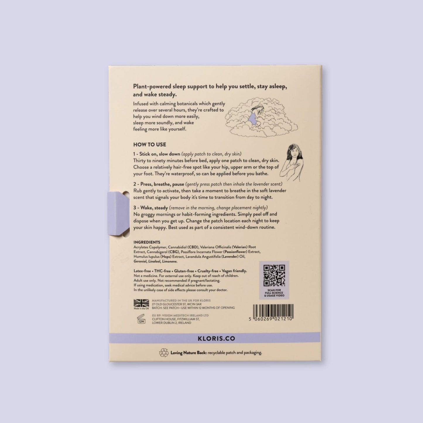 Sleep Time Patches - Herbalshire Handmade Herbal Products