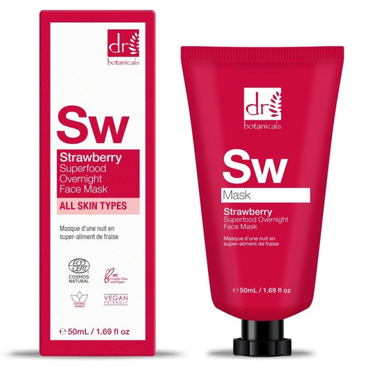 Strawberry Overnight Face Mask 50ml - Herbalshire Handmade Herbal Products