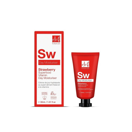 Strawberry Superfood Vitamin C Day Moisturiser 30ml - Herbalshire Handmade Herbal Products