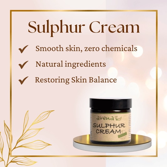 Sulphur Cream for Acne Eczema Rosacea – Natural Spot Treatment – Made in UK - Herbalshire Handmade Herbal Products