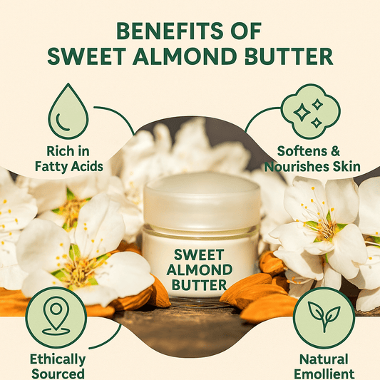 Vegan Sweet Almond Butter - Skin & Hair Emollient Base 5-25kg - Herbalshire Handmade Herbal Products