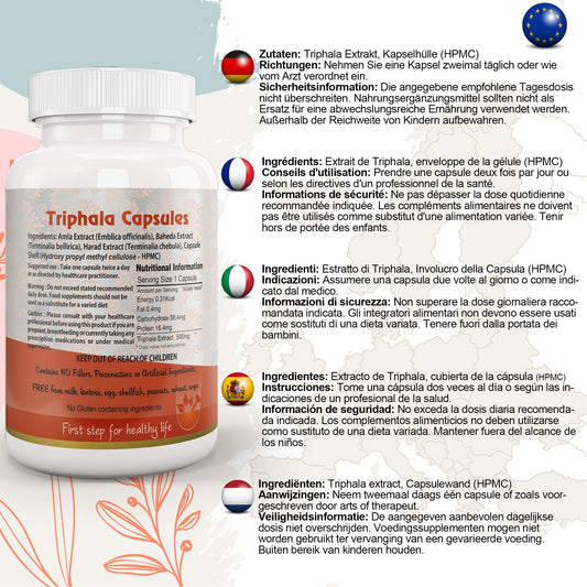 Triphala Capsule - Herbalshire Handmade Herbal Products