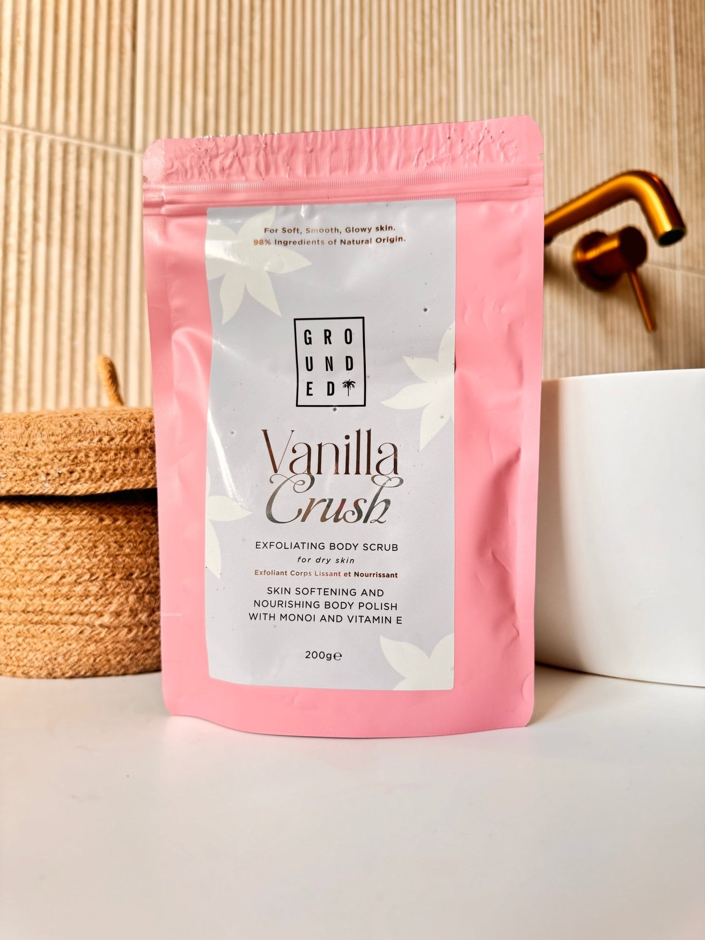 Vanilla Crush Body Scrub 200g - Herbalshire Handmade Herbal Products