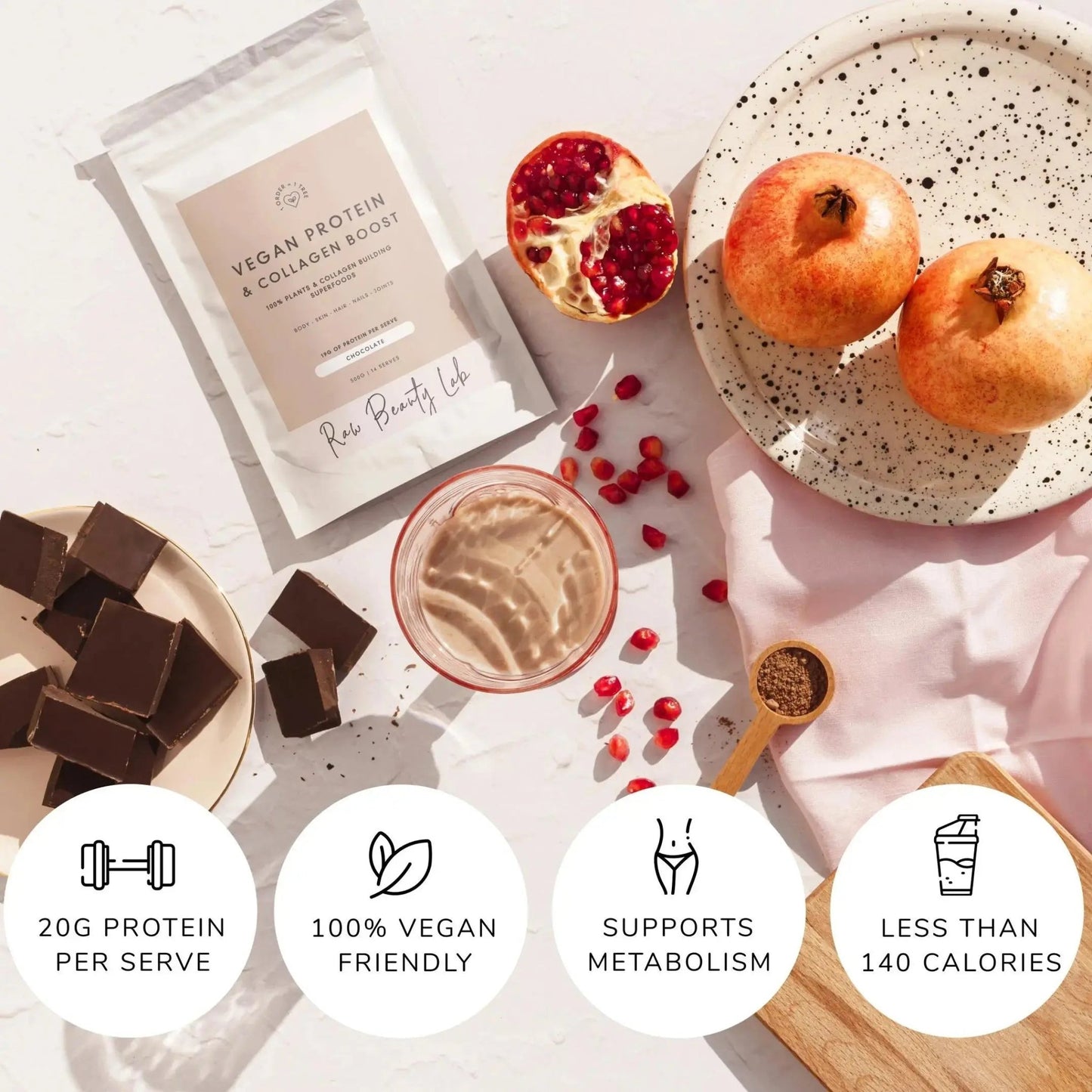 Vegan Protein & Collagen Builder - Herbalshire Handmade Herbal Products