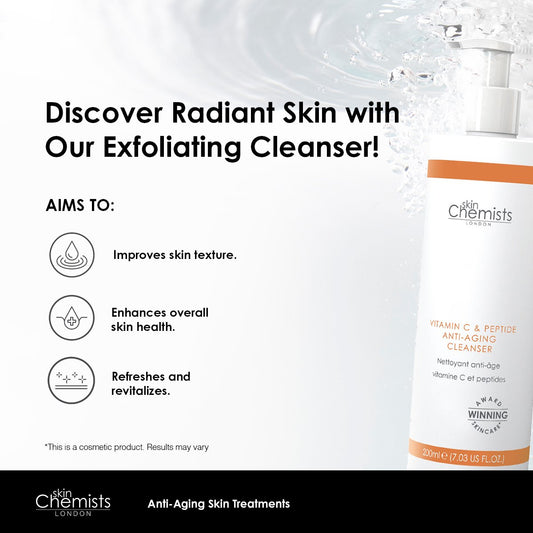 Vitamin C & Peptide Cleanser 200ml - Herbalshire Handmade Herbal Products