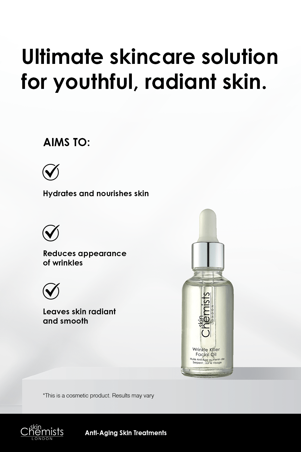 Wrinkle Killer Facial Oil 30ml - Herbalshire Handmade Herbal Products