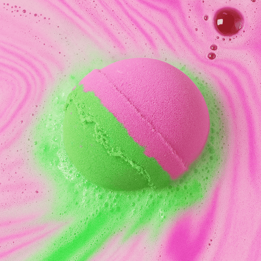 You've Got This - Rhubarb Bath Bomb Fizzer - Herbalshire Handmade Herbal Products