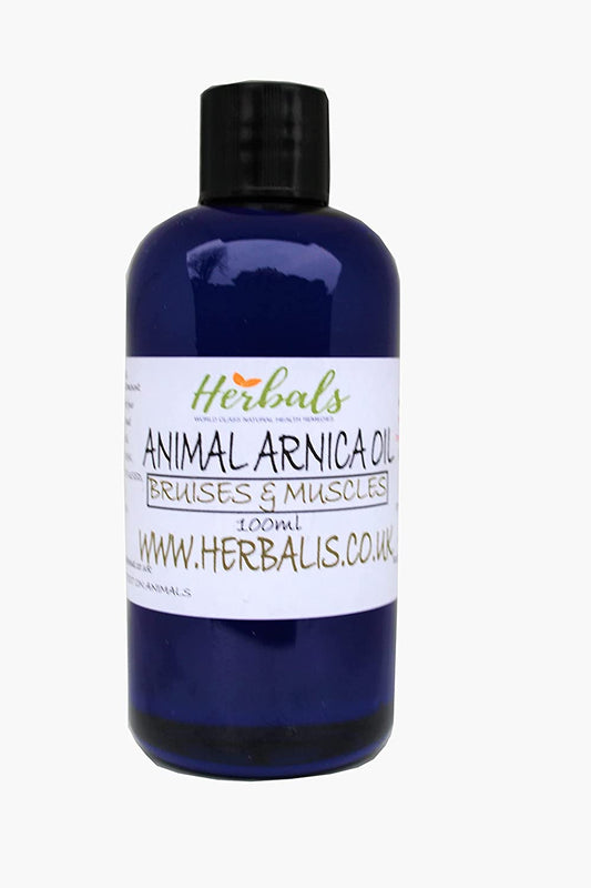 Oil Of Arnica Oil For Dogs & Cats For Bruises Strained Joints Muscles Ligaments - Herbalshire Handmade Herbal Products