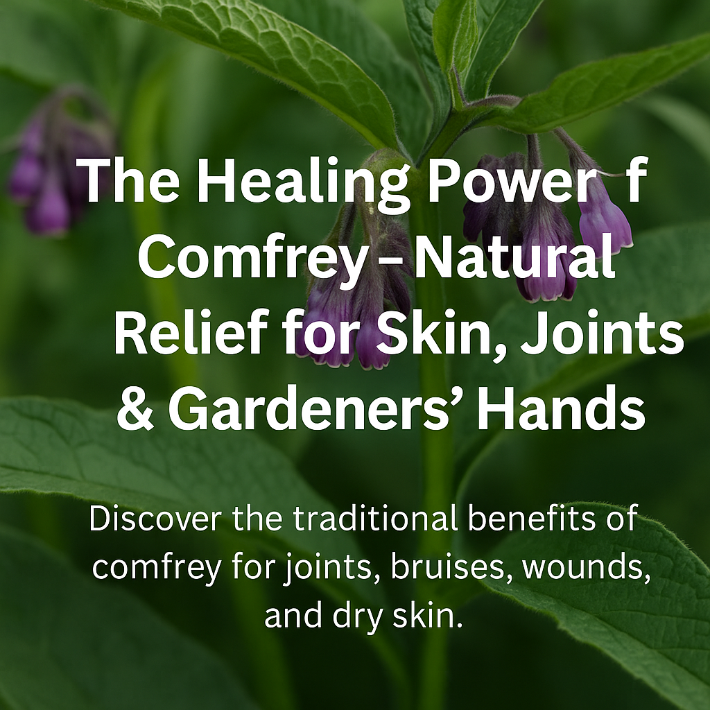 The Healing Power of Comfrey – Natural Relief for Skin, Joints & Gardeners’ Hands