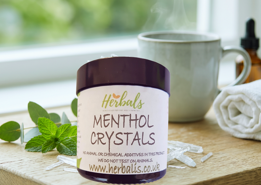 Premium Natural Menthol Crystals – High-Potency 30g Jar