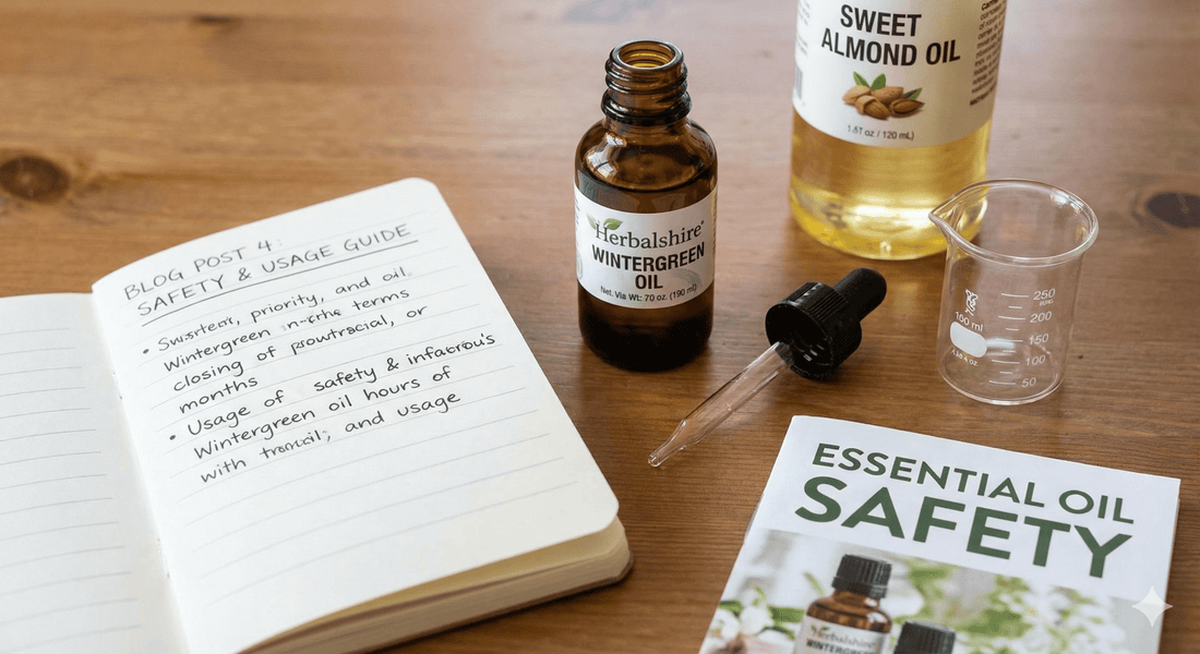 How to Safely Use Wintergreen Oil for Maximum Joint Comfort Focus: Instructional / Safety - Herbalshire Handmade Herbal Products