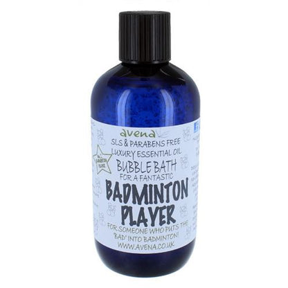 Badminton Player’s Gift Bubble Bath – Relaxing Gift Soak – SLS & Paraben Free –