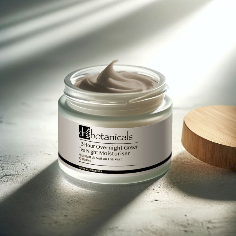 12 - Hour Overnight Green Tea Night Moisturiser - Herbalshire Handmade Herbal Products