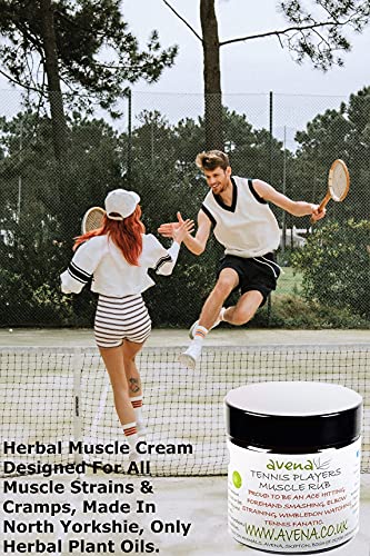 Tennis Muscle Rub Balm – Natural Herbal Massage Cream for Sore Muscles & Joints