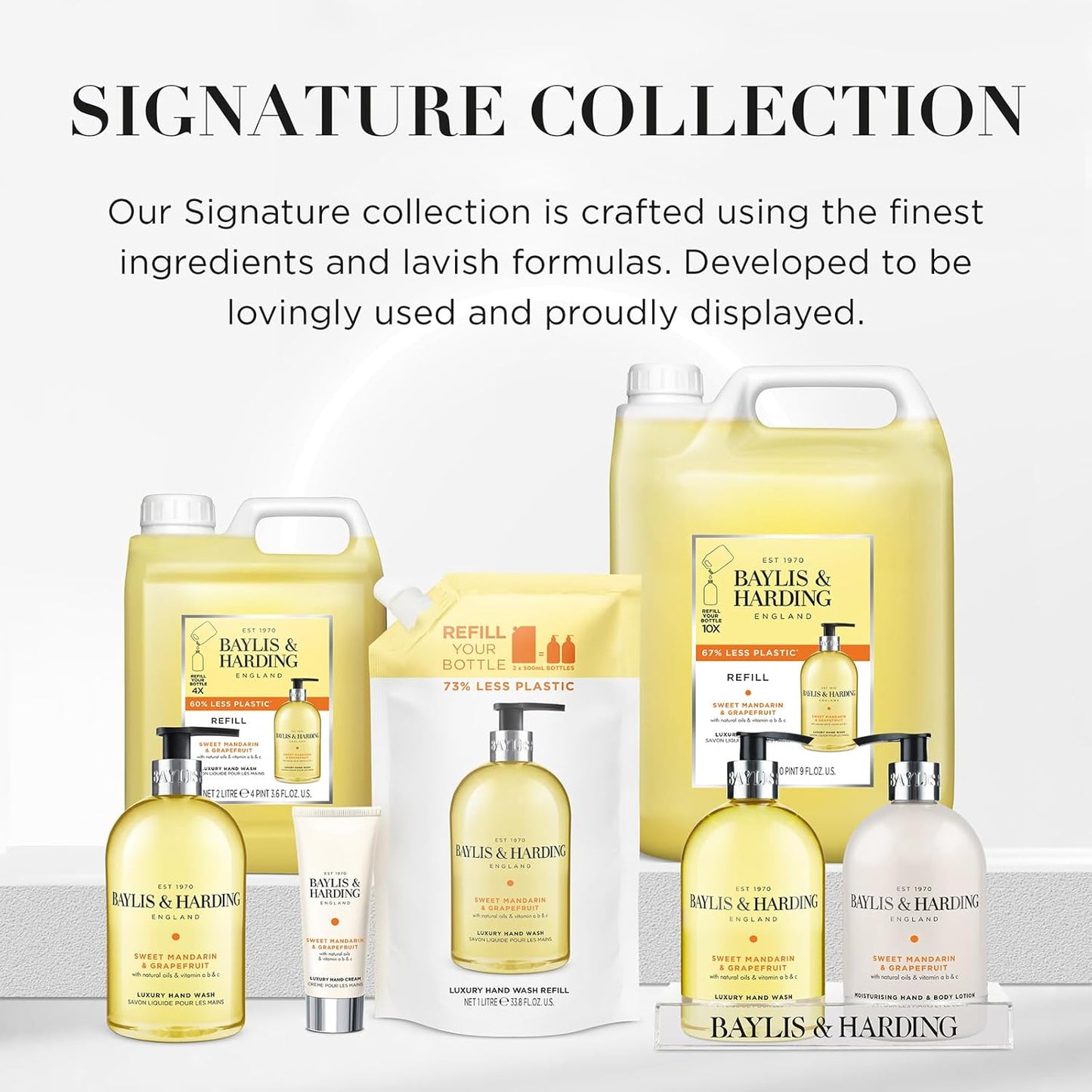 2 x Baylis & Harding Sweet Mandarin & Grapefruit Luxury Hand Wash Refill – 2 x 2 Litre