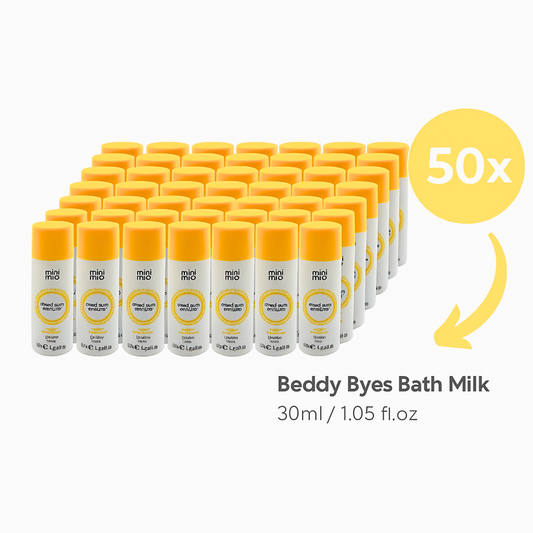 Mini Mio Beddy Byes Bath Milk – 50 x 30ml Baby Bath Soak | Vegan