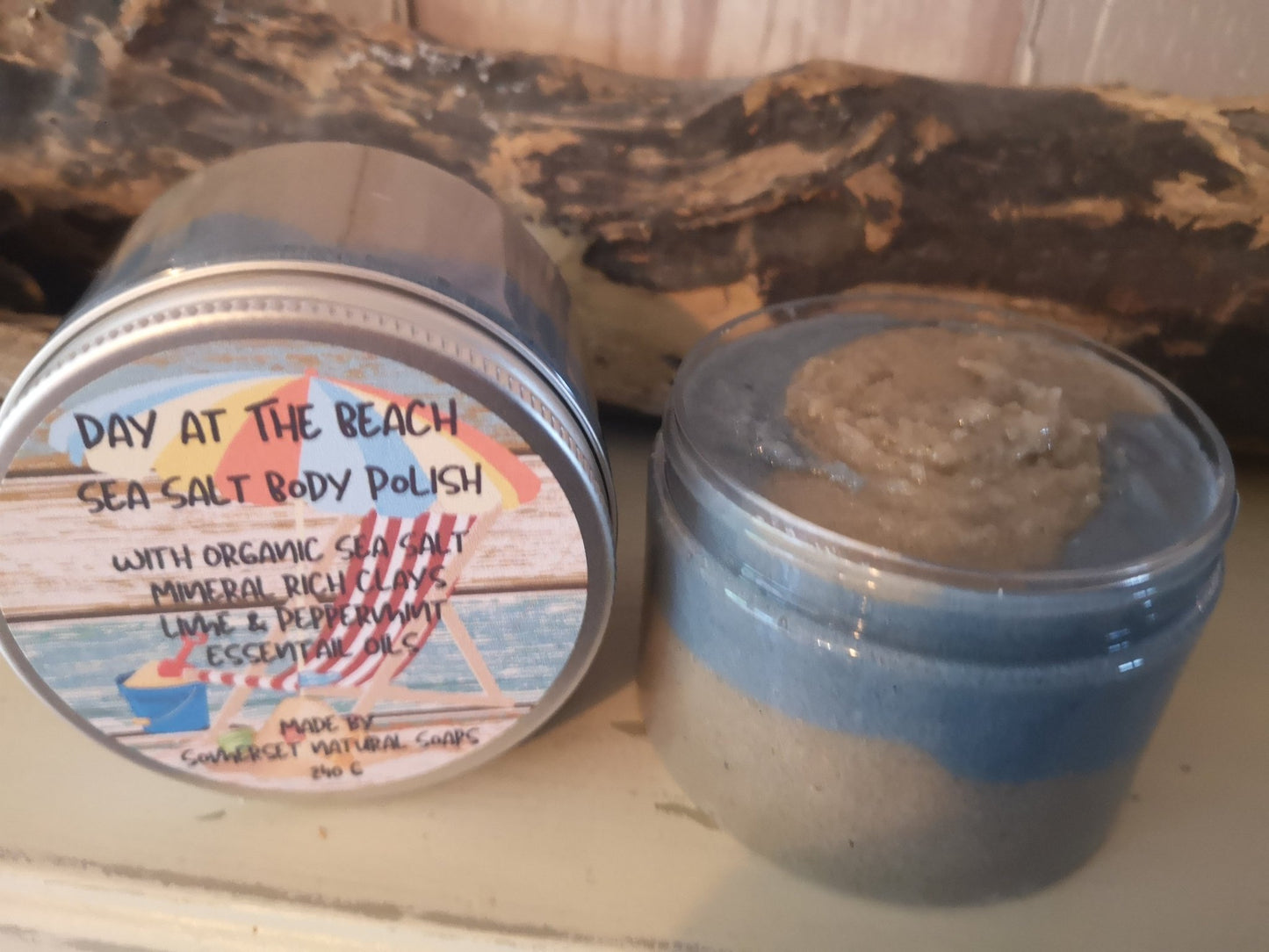 A Day at the Beach Sea Salt Body Polish - Herbalshire Handmade Herbal Products