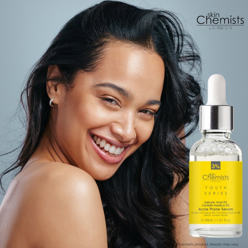 Acne Prone Serum Salicylic Acid 2%, Centella Asistica 3% 30ml - Herbalshire Handmade Herbal Products