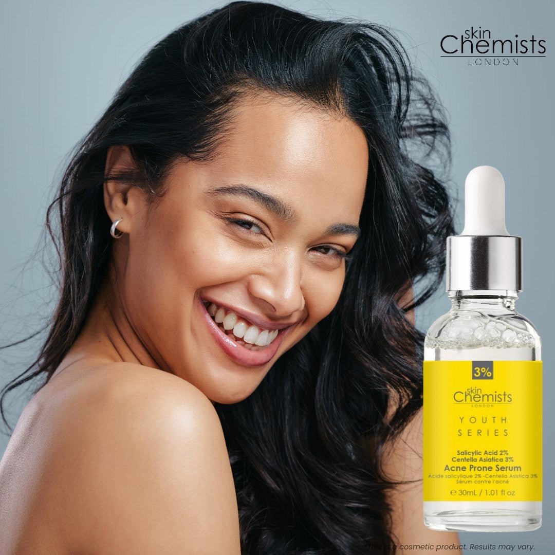 Acne Prone Serum Salicylic Acid 2%, Centella Asistica 3% 30ml - Herbalshire Handmade Herbal Products