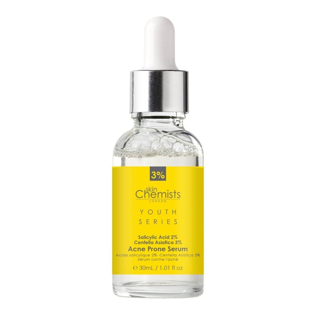 Acne Prone Serum Salicylic Acid 2%, Centella Asistica 3% 30ml - Herbalshire Handmade Herbal Products