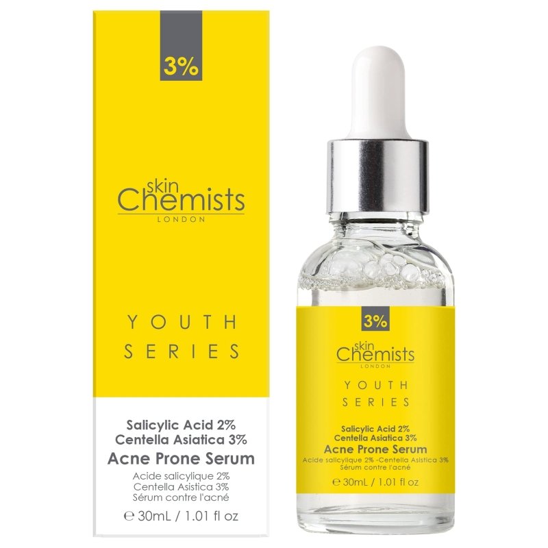Acne Prone Serum Salicylic Acid 2%, Centella Asistica 3% 30ml - Herbalshire Handmade Herbal Products