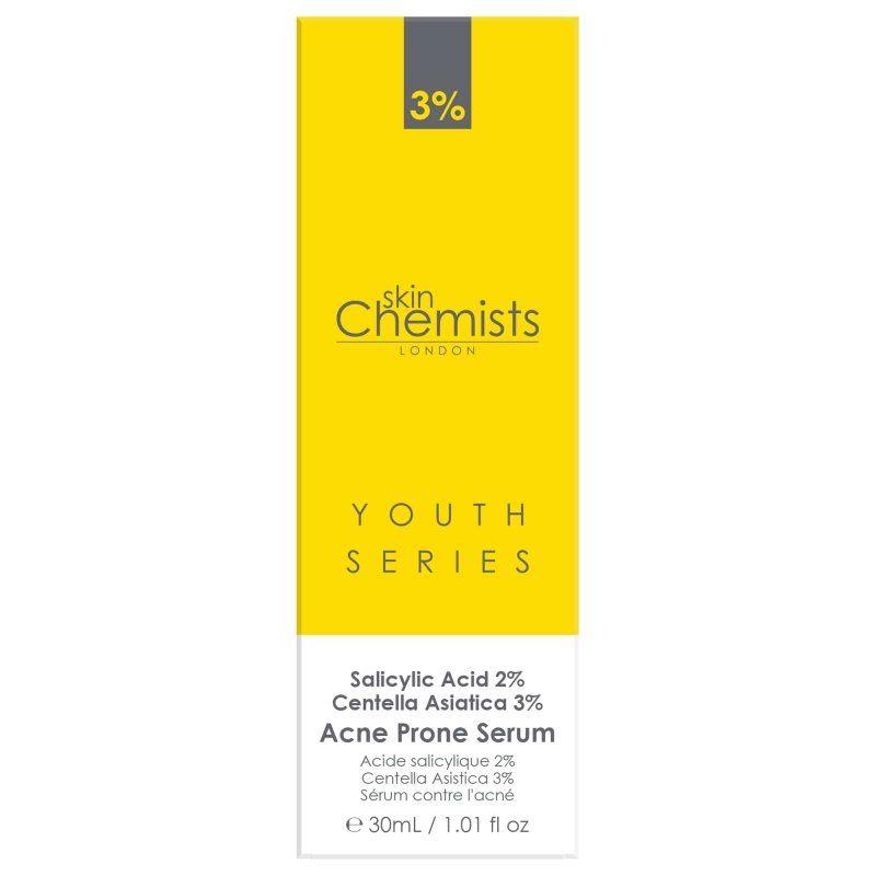 Acne Prone Serum Salicylic Acid 2%, Centella Asistica 3% 30ml - Herbalshire Handmade Herbal Products