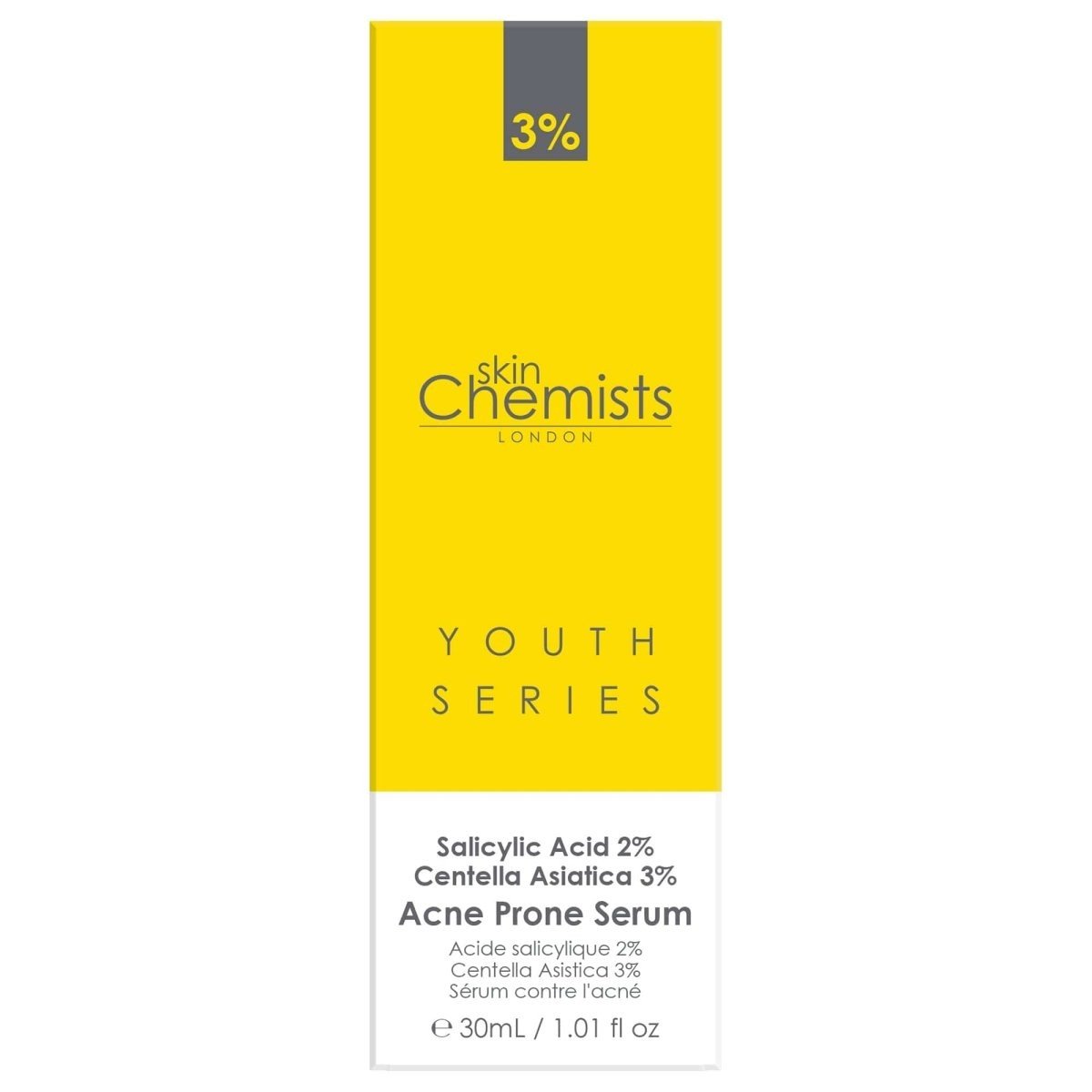 Acne Prone Serum Salicylic Acid 2%, Centella Asistica 3% 30ml - Herbalshire Handmade Herbal Products