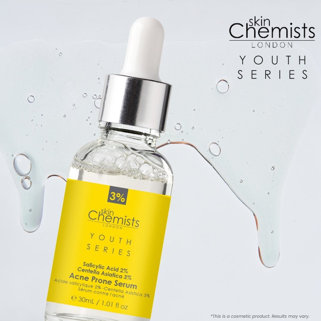 Acne Prone Serum Salicylic Acid 2%, Centella Asistica 3% 30ml - Herbalshire Handmade Herbal Products