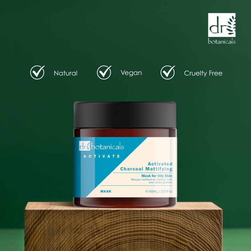 Activate Charcoal Mattifying Mask for Oily Skin 60ml - Herbalshire Handmade Herbal Products