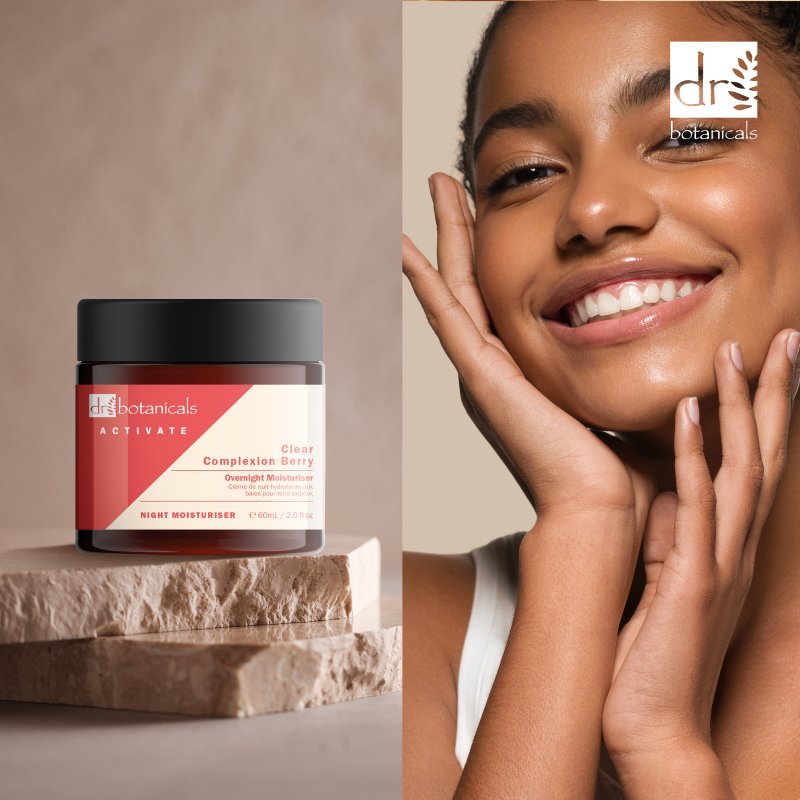 Activate Clear Complexion Berry Overnight Moisturiser 60ml - Herbalshire Handmade Herbal Products