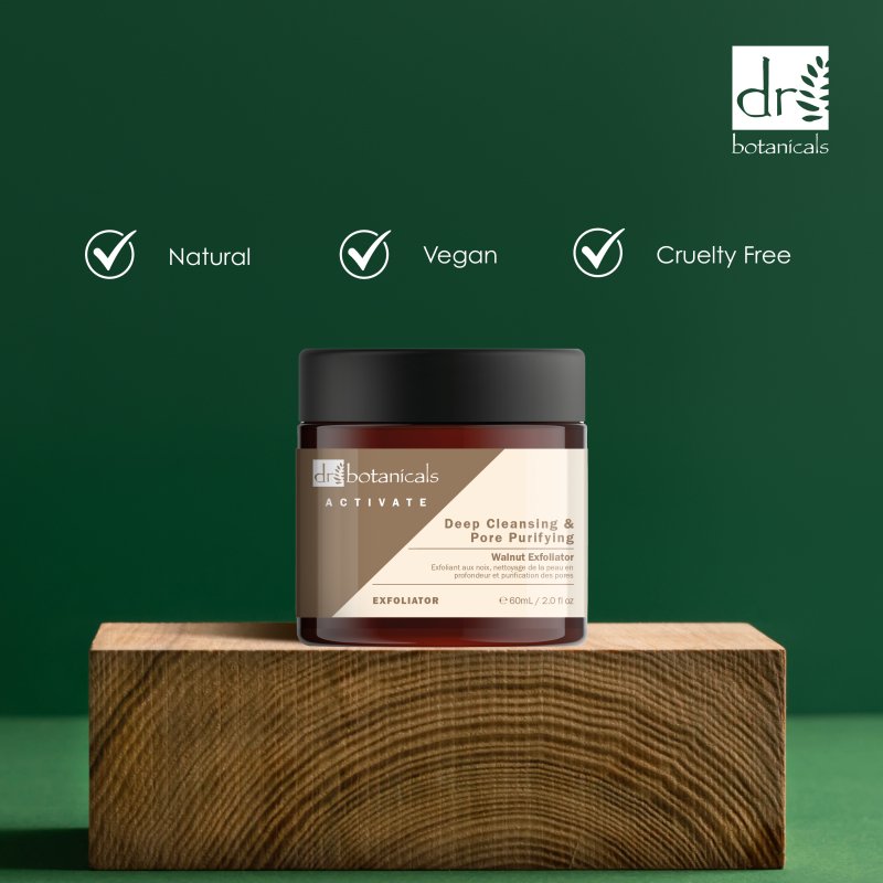 Activate Deep Cleansing And Pore Purifying Walnut Exfoliator 60ml - Herbalshire Handmade Herbal Products