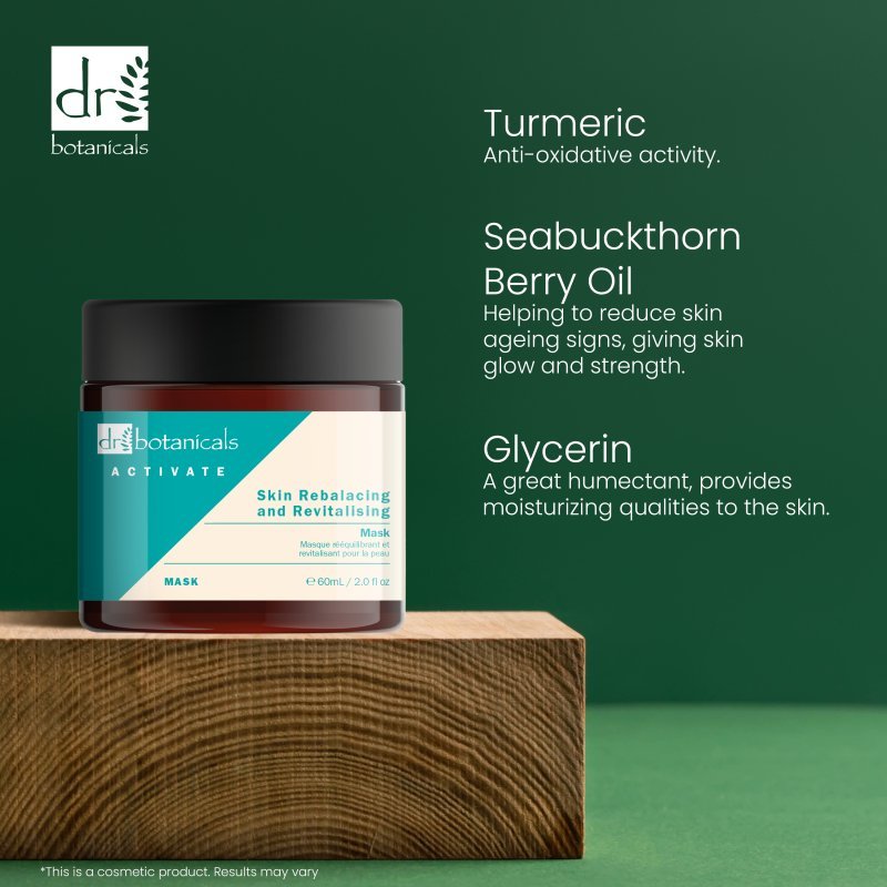 Activate Skin Rebalancing And Revitalizing Mask 60ml - Herbalshire Handmade Herbal Products