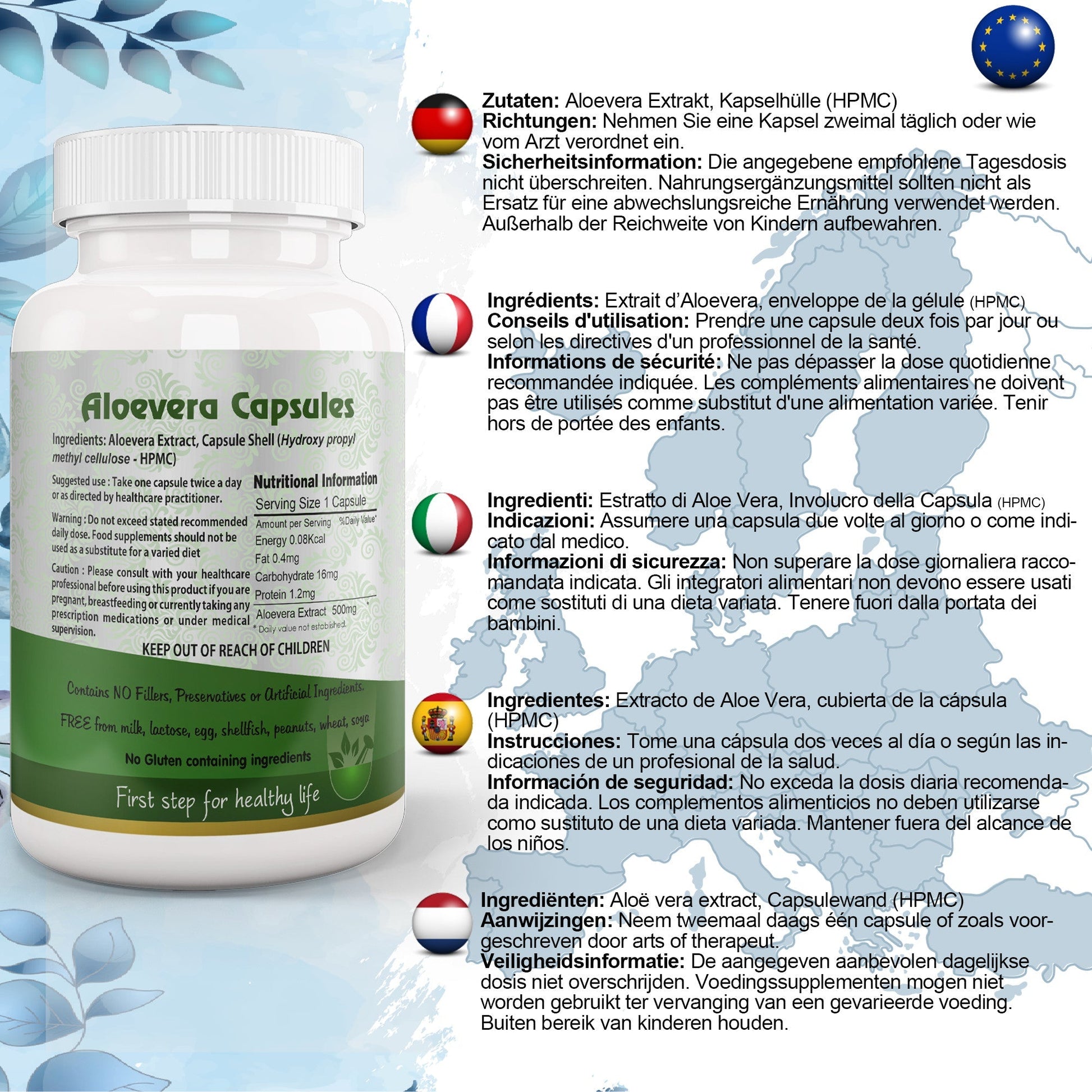 Aloe Vera Capsule - Herbalshire Handmade Herbal Products
