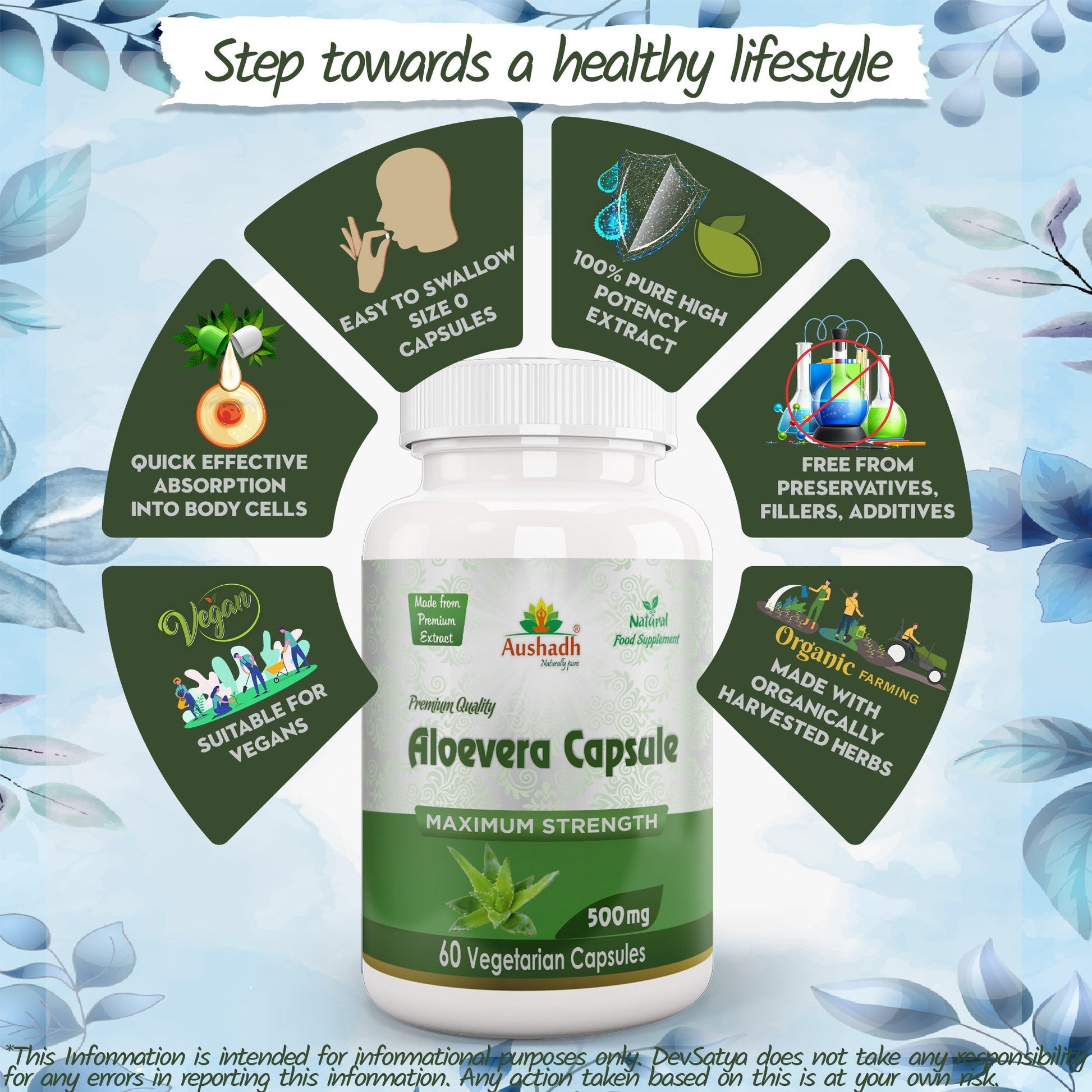 Aloe Vera Capsule - Herbalshire Handmade Herbal Products