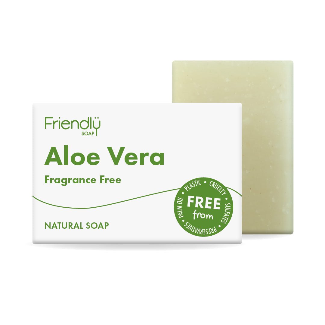 Aloe Vera Natural Soap - Fragrance - free - Herbalshire Handmade Herbal Products