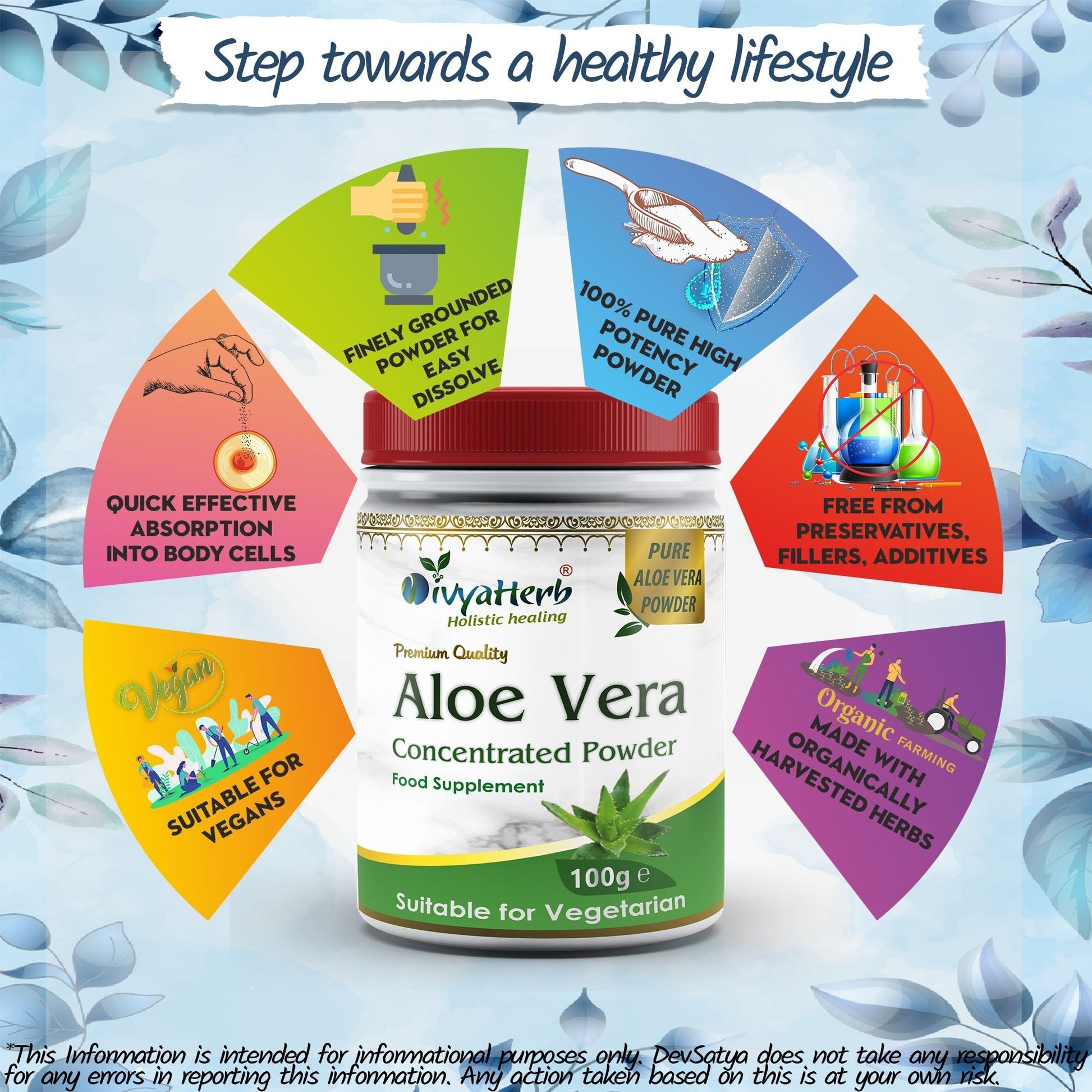 Aloe Vera Powder - Herbalshire Handmade Herbal Products