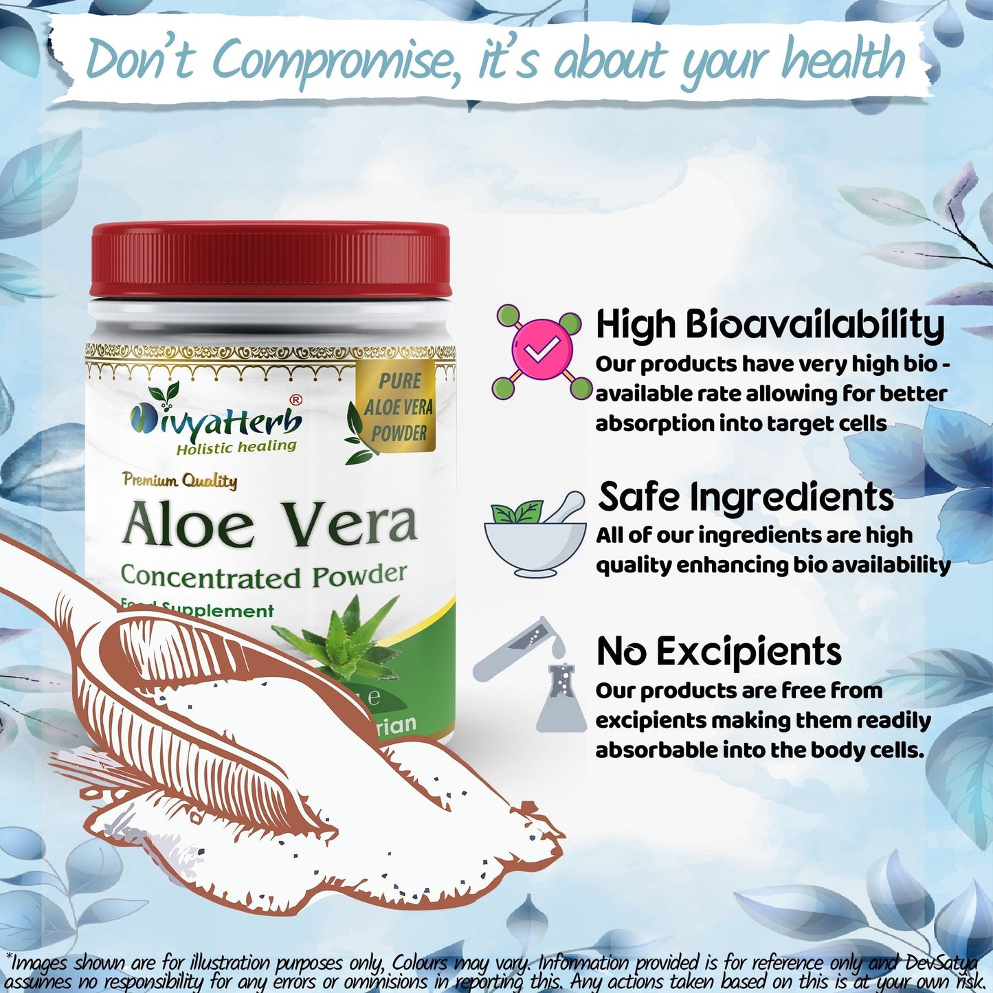 Aloe Vera Powder - Herbalshire Handmade Herbal Products
