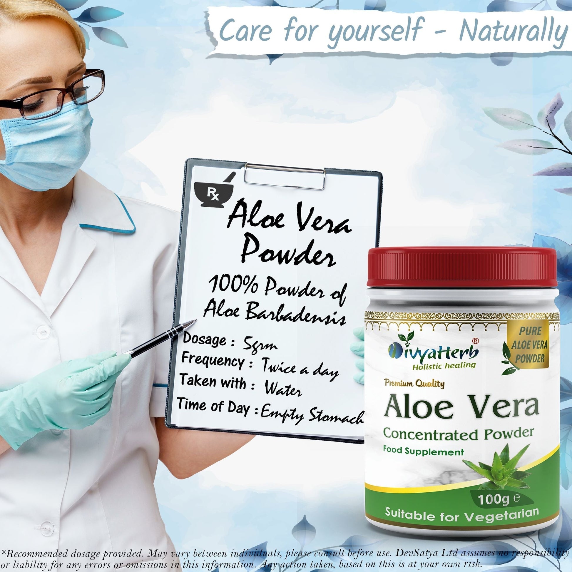 Aloe Vera Powder - Herbalshire Handmade Herbal Products