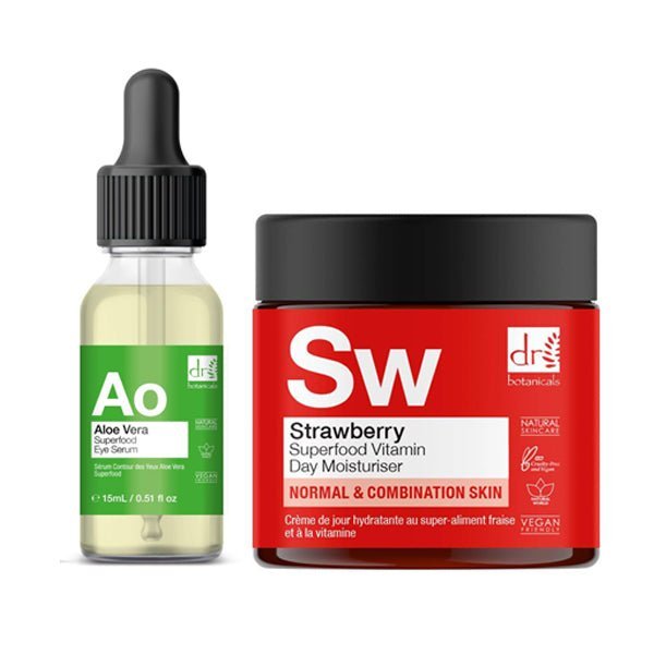Aloe Vera + Strawberry Rejuvenating Morning Kit - Herbalshire Handmade Herbal Products