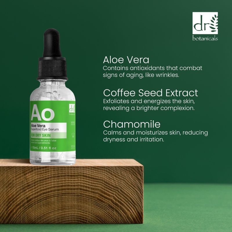 Aloe Vera Superfood Eye Serum 15ml - Herbalshire Handmade Herbal Products